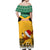 Custom Jamaica Christmas Off Shoulder Maxi Dress Jumieka Santa Lion - Wonder Print Shop