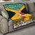 Custom Jamaica Christmas Quilt Jumieka Santa Lion - Wonder Print Shop