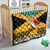 Custom Jamaica Christmas Quilt Jumieka Santa Lion - Wonder Print Shop