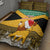 Custom Jamaica Christmas Quilt Bed Set Jumieka Santa Lion - Wonder Print Shop