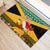 Custom Jamaica Christmas Rubber Doormat Jumieka Santa Lion - Wonder Print Shop