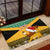 Custom Jamaica Christmas Rubber Doormat Jumieka Santa Lion - Wonder Print Shop