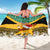 Custom Jamaica Christmas Sarong Jumieka Santa Lion - Wonder Print Shop
