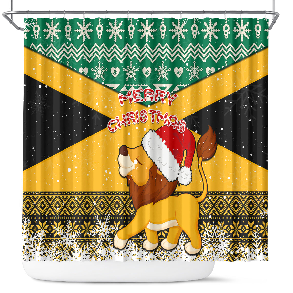 custom-jamaica-christmas-shower-curtain-jumieka-santa-lion
