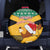 Custom Jamaica Christmas Spare Tire Cover Jumieka Santa Lion - Wonder Print Shop
