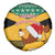 Custom Jamaica Christmas Spare Tire Cover Jumieka Santa Lion - Wonder Print Shop