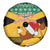 Custom Jamaica Christmas Spare Tire Cover Jumieka Santa Lion - Wonder Print Shop