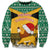Custom Jamaica Christmas Sweatshirt Jumieka Santa Lion - Wonder Print Shop