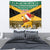 Custom Jamaica Christmas Tapestry Jumieka Santa Lion - Wonder Print Shop