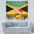 Custom Jamaica Christmas Tapestry Jumieka Santa Lion - Wonder Print Shop