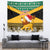 Custom Jamaica Christmas Tapestry Jumieka Santa Lion - Wonder Print Shop