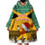 Custom Jamaica Christmas Wearable Blanket Hoodie Jumieka Santa Lion - Wonder Print Shop