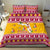 Florida Christmas Bedding Set Santa Claus Florida Map With Orange - Wonder Print Shop