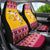 Florida Christmas Car Seat Cover Santa Claus Florida Map With Orange - Wonder Print Shop
