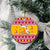 Florida Christmas Ceramic Ornament Santa Claus Florida Map With Orange - Wonder Print Shop