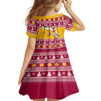 Florida Christmas Family Matching Off Shoulder Short Dress and Hawaiian Shirt Santa Claus Florida Map With Orange - Wonder Print Shop