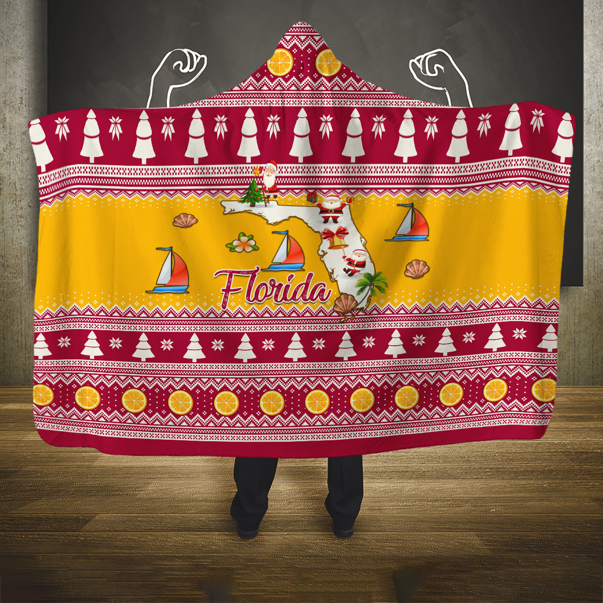 florida-christmas-hooded-blanket-santa-claus-florida-map-with-orange