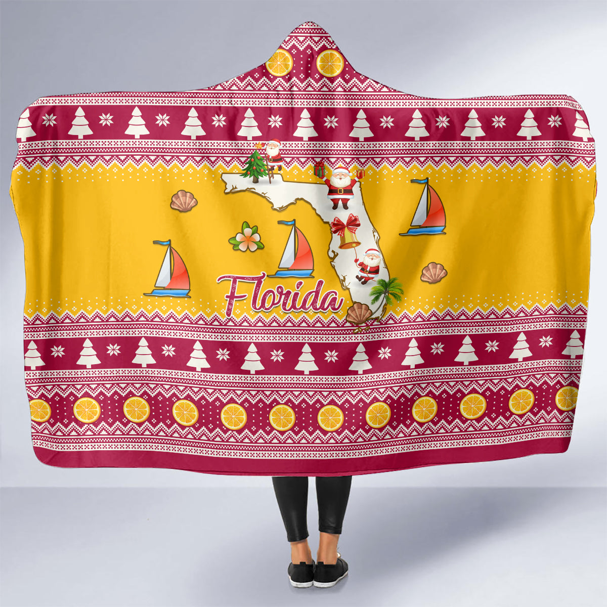 florida-christmas-hooded-blanket-santa-claus-florida-map-with-orange