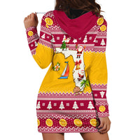 Florida Christmas Hoodie Dress Santa Claus Florida Map With Orange - Wonder Print Shop