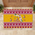 Florida Christmas Rubber Doormat Santa Claus Florida Map With Orange - Wonder Print Shop
