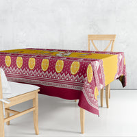 Florida Christmas Tablecloth Santa Claus Florida Map With Orange - Wonder Print Shop
