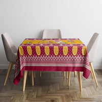 Florida Christmas Tablecloth Santa Claus Florida Map With Orange - Wonder Print Shop