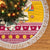 Florida Christmas Tree Skirt Santa Claus Florida Map With Orange - Wonder Print Shop