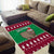 Custom California Christmas Area Rug Santa Grizzly Bear With Grape - Wonder Print Shop