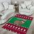 Custom California Christmas Area Rug Santa Grizzly Bear With Grape - Wonder Print Shop