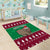 Custom California Christmas Area Rug Santa Grizzly Bear With Grape - Wonder Print Shop