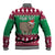 Custom California Christmas Baseball Jacket Santa Grizzly Bear With Grape - Wonder Print Shop