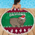 Custom California Christmas Beach Blanket Santa Grizzly Bear With Grape - Wonder Print Shop
