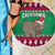 Custom California Christmas Beach Blanket Santa Grizzly Bear With Grape - Wonder Print Shop
