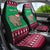 Custom California Christmas Car Seat Cover Santa Grizzly Bear With Grape - Wonder Print Shop