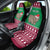 Custom California Christmas Car Seat Cover Santa Grizzly Bear With Grape - Wonder Print Shop