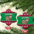 California Christmas Ceramic Ornament Santa Grizzly Bear With Grape - Wonder Print Shop