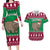 Custom California Christmas Couples Matching Long Sleeve Bodycon Dress and Hawaiian Shirt Santa Grizzly Bear With Grape - Wonder Print Shop