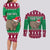 Custom California Christmas Couples Matching Long Sleeve Bodycon Dress and Long Sleeve Button Shirt Santa Grizzly Bear With Grape - Wonder Print Shop
