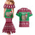 Custom California Christmas Couples Matching Mermaid Dress and Hawaiian Shirt Santa Grizzly Bear With Grape - Wonder Print Shop
