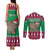 Custom California Christmas Couples Matching Tank Maxi Dress and Long Sleeve Button Shirt Santa Grizzly Bear With Grape - Wonder Print Shop