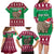 Custom California Christmas Family Matching Long Sleeve Bodycon Dress and Hawaiian Shirt Santa Grizzly Bear With Grape - Wonder Print Shop