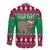 Custom California Christmas Family Matching Long Sleeve Bodycon Dress and Hawaiian Shirt Santa Grizzly Bear With Grape - Wonder Print Shop