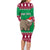 Custom California Christmas Family Matching Long Sleeve Bodycon Dress and Hawaiian Shirt Santa Grizzly Bear With Grape - Wonder Print Shop