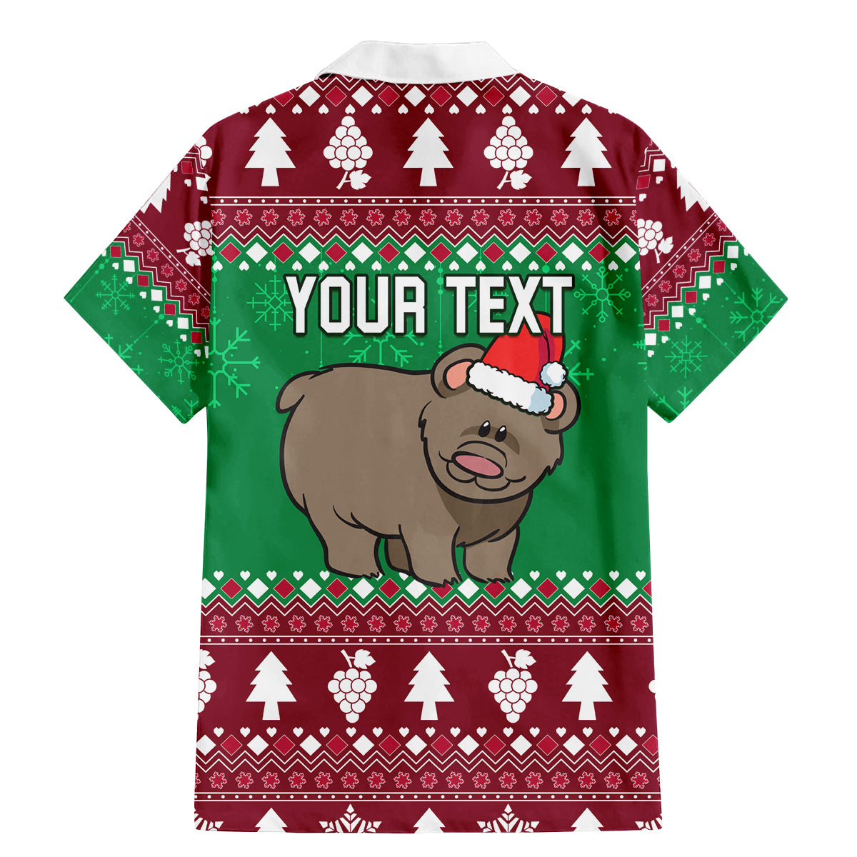 Custom California Christmas Family Matching Mermaid Dress and Hawaiian Shirt Santa Grizzly Bear With Grape - Wonder Print Shop