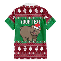 Custom California Christmas Family Matching Mermaid Dress and Hawaiian Shirt Santa Grizzly Bear With Grape - Wonder Print Shop