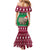 Custom California Christmas Family Matching Mermaid Dress and Hawaiian Shirt Santa Grizzly Bear With Grape - Wonder Print Shop