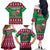 Custom California Christmas Family Matching Off Shoulder Long Sleeve Dress and Hawaiian Shirt Santa Grizzly Bear With Grape - Wonder Print Shop