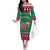Custom California Christmas Family Matching Off Shoulder Long Sleeve Dress and Hawaiian Shirt Santa Grizzly Bear With Grape - Wonder Print Shop