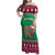 Custom California Christmas Family Matching Off Shoulder Maxi Dress and Hawaiian Shirt Santa Grizzly Bear With Grape - Wonder Print Shop