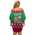 Custom California Christmas Family Matching Off Shoulder Short Dress and Hawaiian Shirt Santa Grizzly Bear With Grape - Wonder Print Shop